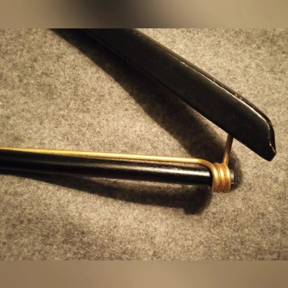 🎺 Rare Vintage Wood Brass Suit Hanger🎺